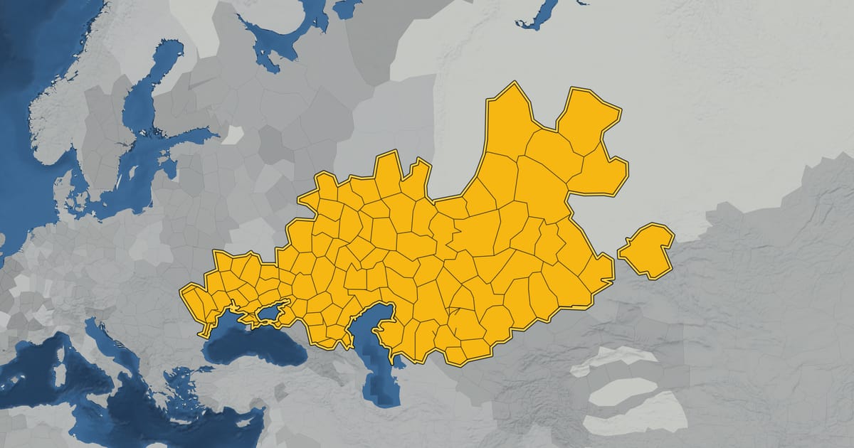 Map of the Golden Horde in 1261, at its largest extent