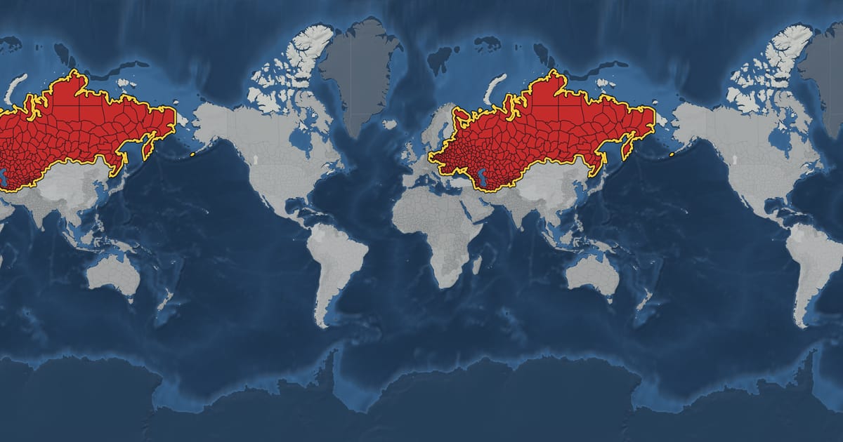 Map of the Union of Soviet Socialist Republics in 1944, at its largest extent
