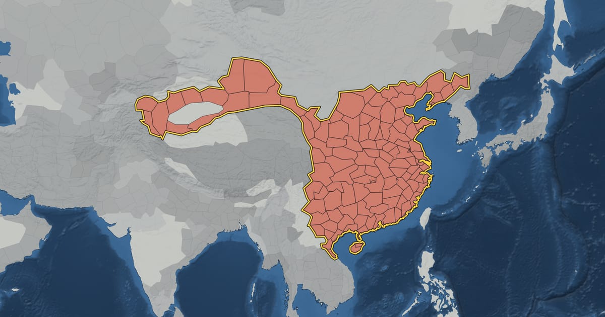 Map of the Tang dynasty in AD 669, at its largest extent